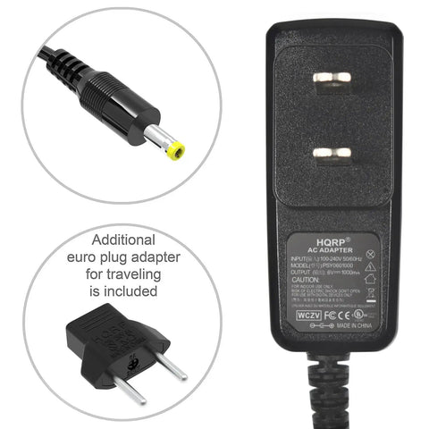 Must Have Replacement 6V DC 1A AC Power Adapter for Omron Blood Pressure Monitors 5 Series 7 Series 10 Series with Euro Plug UL Listed