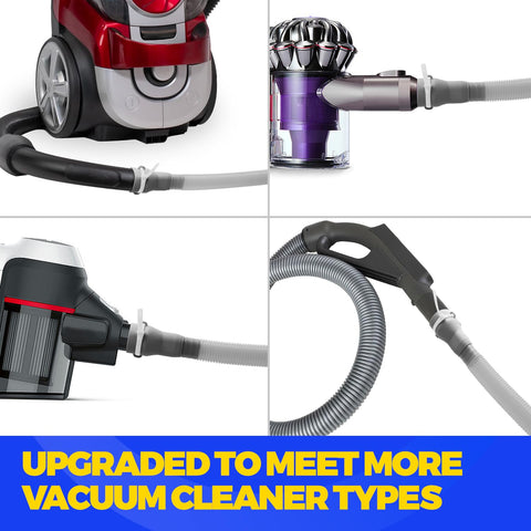 Dryer Vent Cleaner Kit 2 Piece Upgrade Pro Grade Quick Lint Removal And Airflow Restore With Vacuum Hose Attachment shown