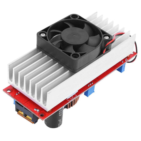 Top Shelf 1500W DC To DC Boost Converter Heavy Duty Step Up Module with aluminum heat sink and cooling fan for solar applications