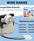 Evaporator Fan Motor Replacement For Frigidaire Crosley Kenmore Refrigerators Beef Up Cooling 242077705 5304514392