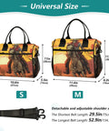 Insulated Lunch Cooler Tote Bag For Outdoor Picnics And Camping with Skeleton Cowboy Desert Theme shown in size S and M