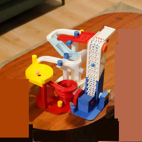 Dope Marble Run Components Kit 003 For Maker World 3D Print Hardware Printable Build Set For P1S DIY Marble Track System With Easy Setup Durable Parts And Kid Friendly Use Ideal For Makers And Hobbyists 1 Set, colorful assembled track