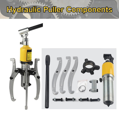 20 Ton Hydraulic Gear Puller Set with Wheel Bearing Puller Kit and Separator for Hubs Rotors Axles Pulleys and Brakes kit