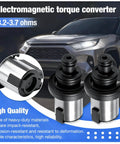 Subaru Transmission Torque Converter Clutch Solenoid 3 Ohm To 3.5 Ohm Replacement For Lineartronic CVT TR580 TR690 Fits Forester Crosstrek Outback Legacy Impreza 31825AA050 31825AA051 31825AA052, black metal solenoid pair