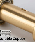 Close-up of copper component from the Pro Grade Watch Screwdriver Sharpening Set with 3000 Grit Copper Stone for Precision Tool Renewal.