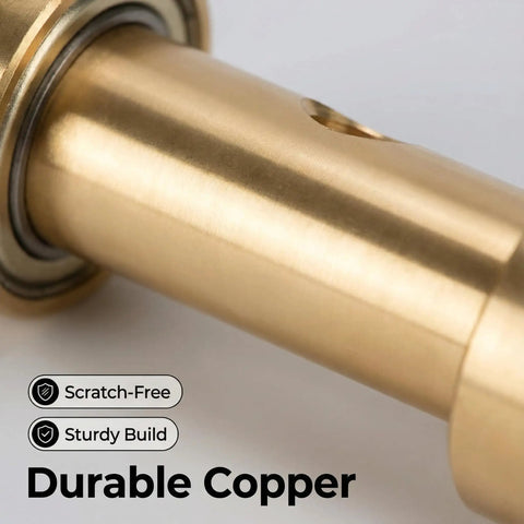 Close-up of copper component from the Pro Grade Watch Screwdriver Sharpening Set with 3000 Grit Copper Stone for Precision Tool Renewal.