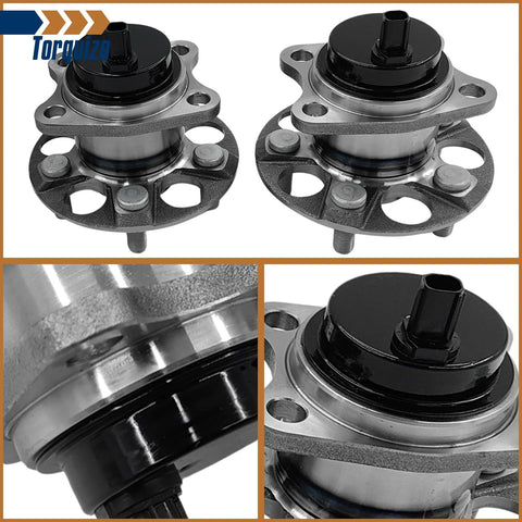 Rear Wheel Bearing And Hub Assembly Pair For Toyota Prius 2010 2015 With 5 Lug And ABS Excludes Prius C And Prius V Fits 2012 2015