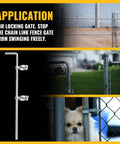 Heavy Duty Gate Drop Rod One and Three Eighths Inch by Thirty Two Inch Cane Bolt for Chain Link Fence with rubber foot.