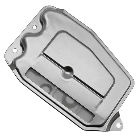 Automatic Transmission Filter Kit With O Rings And Gaskets Complete Install Pack Includes Premium Rubber Pan Gasket OE Form And Function Use The Correct ATF For Your Transmission, metal filter view.