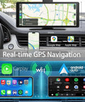 All In One Wireless CarPlay Screen For Cars With 10.26 Inch 4K Front Dash Cam 360 Rotation CarPlay Android Auto Stereo Display