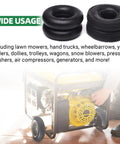 2 Pack Heavy Duty Replacement 10 Inch All-Purpose Utility Tire And Tube Set 4.10/3.50-4 Pneumatic Tires displayed for wide usage