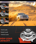2 Pack Rear Wheel Bearing And Hub Assembly With 4 Lug For Honda Civic 1985-2000, Civic Del Sol 1993-1997, CRX 1988-1991