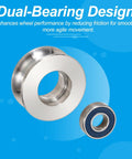 Top Shelf Sliding Gate Rollers With V Groove Track Wheels Built Tough From 201 Stainless Steel two dual-bearing rollers for smooth gate operation.