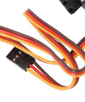 Detailed view of wires and connector for Heavy Duty 180 Degree Brushless Servo Delivering Beast Mode 45kg Coreless Motor Power.