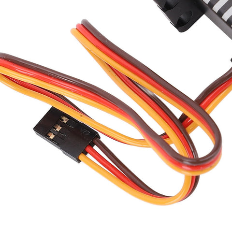 Wiring harness of Hardcore Brushless Servo Featuring Heavy Duty Metal Gears And Aluminum Body 45Kg Torque for RC applications.