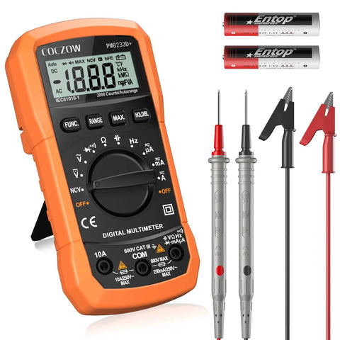 High Sensitivity Digital Multimeter Tester For AC DC Voltage And Current Resistance Diodes Continuity NCV Circuit Checker 600V