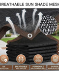 Fifty Percent Shade Cloth For Garden And Patio Sun Shade Netting UV Resistant Outdoor Tarp For Chicken Coops Greenhouses Plants