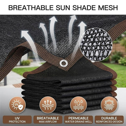 Fifty Percent Shade Cloth For Garden And Patio Sun Shade Netting UV Resistant Outdoor Tarp For Chicken Coops Greenhouses Plants