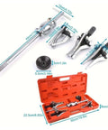 Get This Awesome 5Pc Sliding Hammer Gear And Bearing Puller Set For Your Ride With Durable Internal External Disassembly Tools To Fix Your Family Vessel And Handle Minor Breakdowns Without Stress. 5-piece steel puller set in red case, with slide hammer and jaws