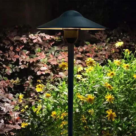 Low Voltage Path Lights Cast Aluminum Pathway And Driveway Lighting Kit With Wire Connectors Replaceable 3W G4 LED Bulbs
