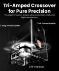Hi Res Audio 2.0 Studio Monitors For Your Home Studio Setup Vibe, 110W RMS, 3 Way Active Bookshelf Speakers with tri-amped crossover