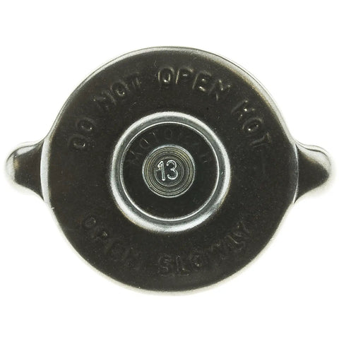 Top view of T-13 Radiator Cap Drop-In Fit For Ford F-150 75-96, Ranger 83-97, F-250 66-97, F-350 65-97, Bronco 66-96, and Jeep Wrangler 87-93