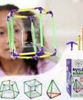 Child using 3D Bubble Maker Kit For Kids 8 And Up A Totally Dope Hands On Screen Free STEM Building Toy With 57 Pieces.