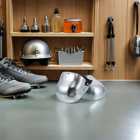 Built Different Steel Toe Caps For Work Boots That Lock Down Your Toes On The Daily Heavy Duty overshoe cover on a workbench.