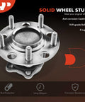 Rear Wheel Bearing And Hub Assembly Set For Mitsubishi Lancer 2008 2009 5 Lug 2 Pack FWD Only Beefy Replacement With Easy Install And Smooth Performance