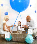 Hot Air Balloon Themed First Birthday Goodie Bags For Baby Boy Party Favors And Decorations Treat Bags For Snacks displayed
