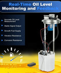 Drop-In Electric Fuel Pump Assembly For Chevy Silverado 1500 And GMC Sierra 1500 2014-2018 With features and icons visible