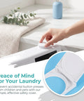 2 Pack Washing Machine Button Covers 41mm ID Safety Switch Guard Flip Top Self Adhesive for Laundry Appliances Easy Install