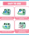 12 Roll Kids Instant Camera Thermal Paper Refill Pack For Kids Cameras BPA Free HD Thermal Paper White 112 Inches By 2.2 Inches Each Roll Easy Refill For Fun Snaps And Photo Moments. Easy paper loading steps for kids instant camera thermal roll