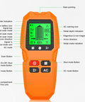 Wall Stud Finder Scanner LCD Display Electric Portable with detailed buttons and indicators for easy detection of studs and metal.