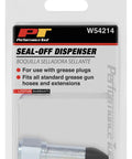 1/8 Inch Grease Gun Seal Off Adapter With Rubber Tip Pack Of 2 for quick lube jobs shown in packaging