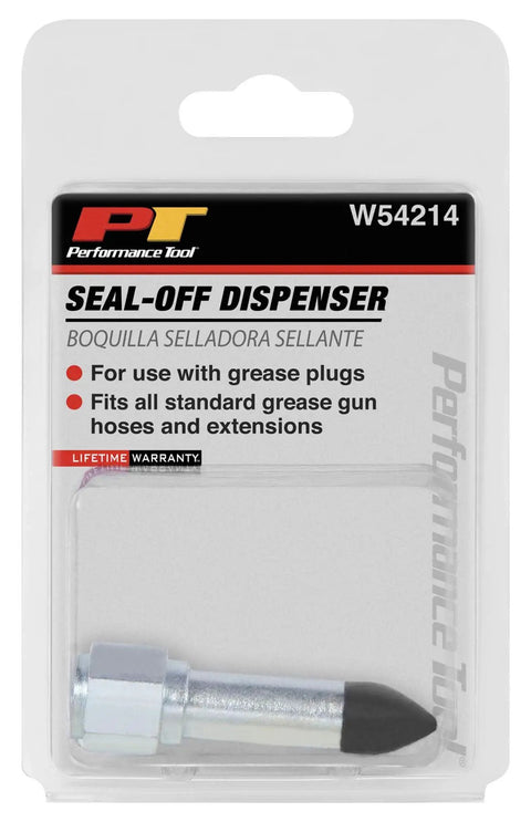 1/8 Inch Grease Gun Seal Off Adapter With Rubber Tip Pack Of 2 for quick lube jobs shown in packaging