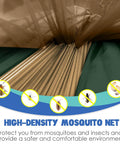 Close-up of bug net on Cozy Double Camping Hammock With Bug Net For Outdoors Hiking And Travel Built Tough For Real Life