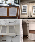 Rock Solid 30X30 Steel Air Return Vent Cover With Built In Filter And Clean Black Front Plate For Smooth HVAC Airflow mounted in cabinetry.