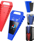 Magnetic Wrench Organizer With Non Slip Handle 24 Slot Pro Grade Heavy Duty Rack for toolbox and drawer storage