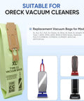 10 Pack Type CC Vacuum Bags Replacement For Elevate Upright Vacuums And All Docking System Models XL XL2 XL7 XL21 XL Classic package