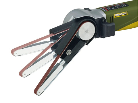 Beast Belt Sander For Finish Work And Detail Sanding showing 60-degree swivel head and die-cast aluminum frame