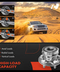 Two Front Wheel Bearing And Hub Assembly Kit For Toyota Corolla 2019 To 2024 And Prius 2016 To 2022 Replacement