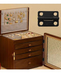 Jewelry box using Sturdy Black Stainless Steel 1 Inch Cabinet Hinges Set of 10 Mini Folding Butt Hinges for Wood Doors Wooden Boxes.