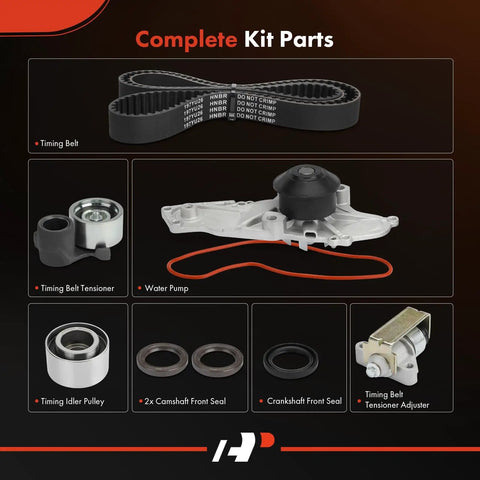Complete Timing Belt Kit With Water Pump For Honda Accord 1998 2002 V6 3.0L 3.2L 3.5L Odyssey 1999 Acura TL 1999 CL 1997 1999