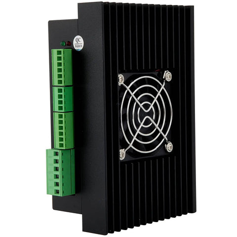 Side view of 1 Stepper Servo Motor With Closed Loop Control, Ultra Smooth Operation, Low Vibration, Fast Acceleration, Black