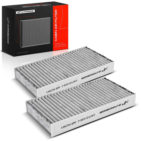 Two Pack Cabin Air Filter With Activated Carbon For Honda Civic 2001 To 2005, CRV 2002 To 2006, Element 2003 To 2011, shown