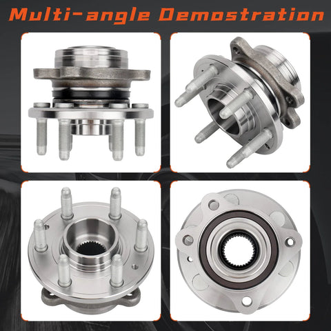 Front Left And Right Wheel Bearing And Hub Assembly For 2015 2021 Chevrolet Colorado And 2015 2021 GMC Canyon, multi-angle view