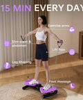 Person using 440 Lbs Weight Capacity Waist Twister Machine for Slim Waist and Core with Smart LED Display in living room