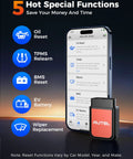 2026 Upgraded Bluetooth OBD2 Scanner And Code Reader For All System Scanning presenting smartphone display of functions including Oil Reset.
