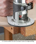 Pro Grade Badass Chamfer Router Bit Five Piece Set With One Quarter Inch Shank And Three Flute Twin Pilot Bearing Carbide Tips for precise edge profiling.